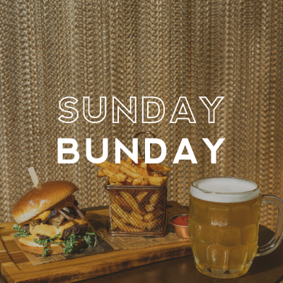 Sunday Bunday at The Office Bar Graphic